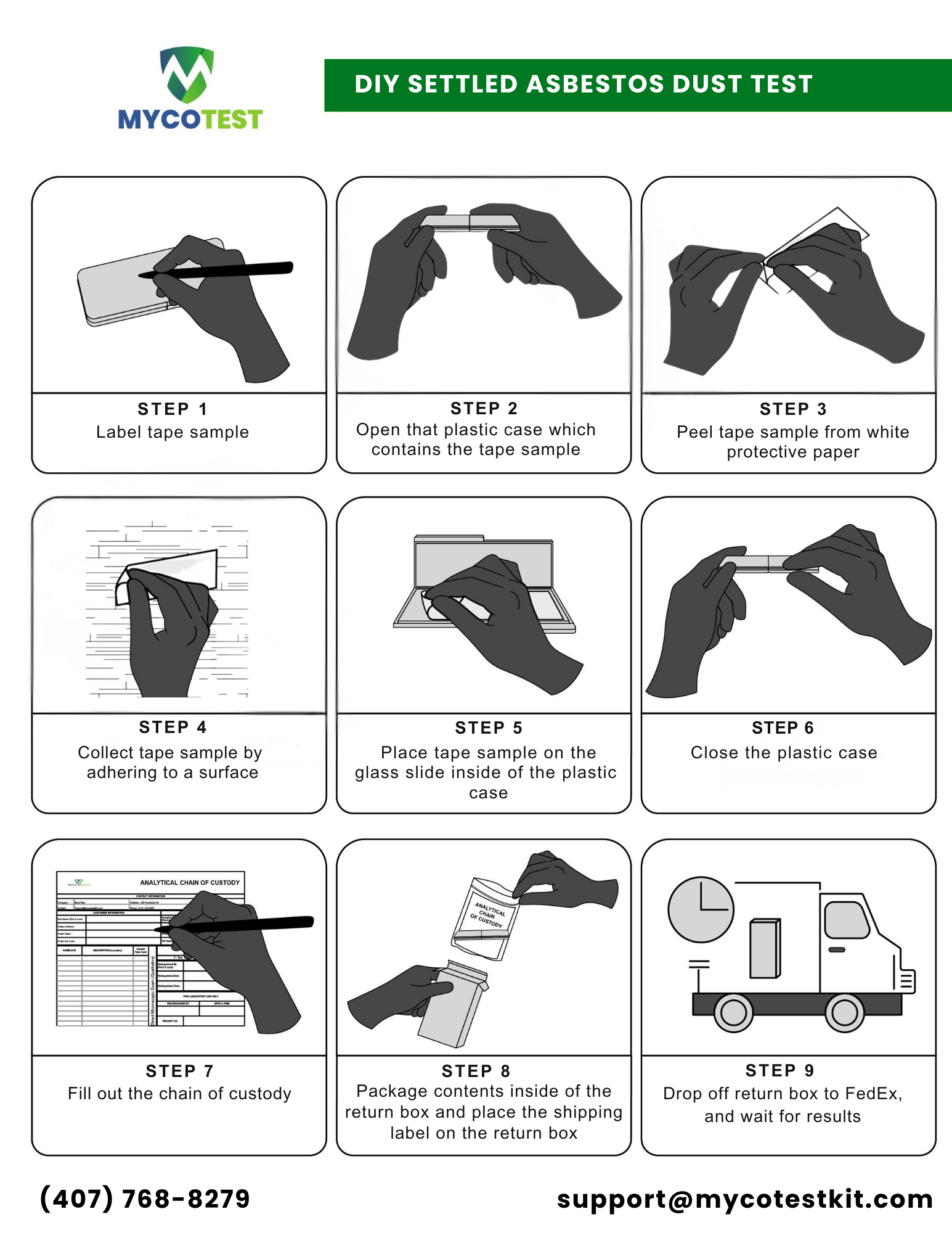 DIY Asbestos Test Kit | Dust Sampling