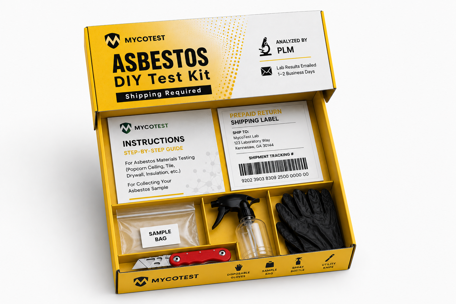 DIY Asbestos Test Kit | Supplies Included | Bulk Sampling