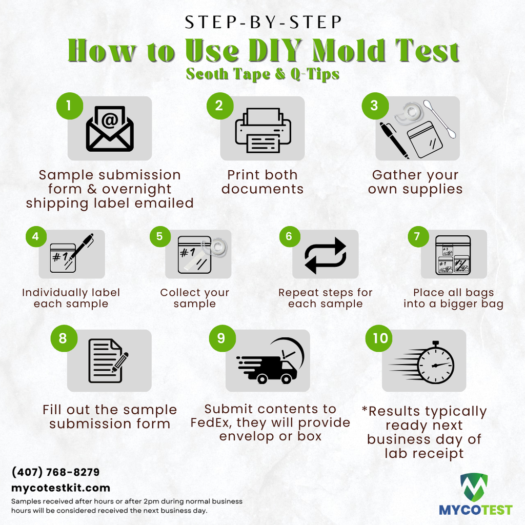 DIY Mold Test | Scotch Tape | Q-Tips – MycoTest